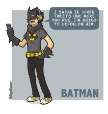 Er hentet fra: http://forums.comicbookresources.com/showthread.php?t=400810  What if Batman used Tweets instead of Batsignal : P